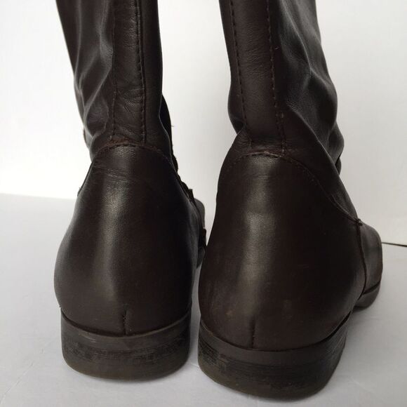 LAUREN RALPH LAUREN DARK BROWN MID - CALF BOOTS - Picture 4 of 8